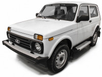 Пороги-площадки Lada (ВАЗ) Niva Legend 2121 I поколение 2021-н.в. Silver Rival, арт. F128AL.6004.1