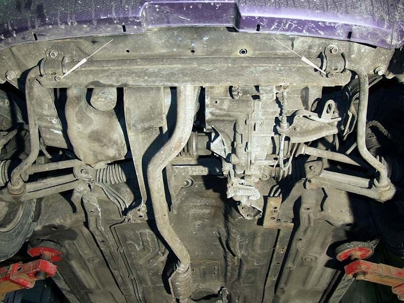 Защита картера и КПП Suzuki Wagon R + двигатель 1,0; 1,2  (1997-2000)  арт: 23.0696