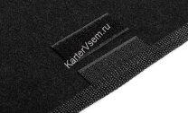 Коврики текстильные в салон автомобиля AutoFlex Standard для Lada Kalina I, II поколение седан, хэтчбек, универсал 2004-2018, графит, 4 части, 4600201