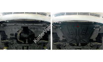 Защита картера и КПП АвтоБроня для Chevrolet Lacetti 2004-2013, штампованная, сталь 1.5 мм, с крепежом, 111.01004.3
