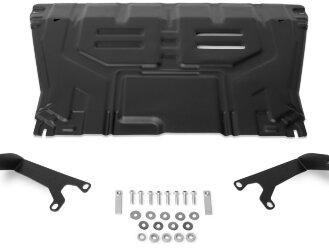 Защита картера и КПП АвтоБроня для Kia Seltos 4WD 2020-н.в., штампованная, сталь 1.5 мм, с крепежом, 111.02850.1
