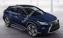Пороги площадки (подножки) "Premium" Rival для Lexus RX IV 2015-н.в., 180 см, 2 шт., алюминий, A180ALP.3203.1 купить недорого