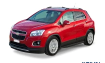 Пороги на автомобиль (подножки) "Premium-Black" Rival для Chevrolet Tracker III 2013-2015, 160 см, 2 шт., алюминий, A160ALB.4202.1