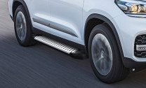 Пороги-площадки Chery Tiggo 7 Pro Max I поколение 2022-н.в. Bmw-Style круг Rival, арт. D180AL.0905.2