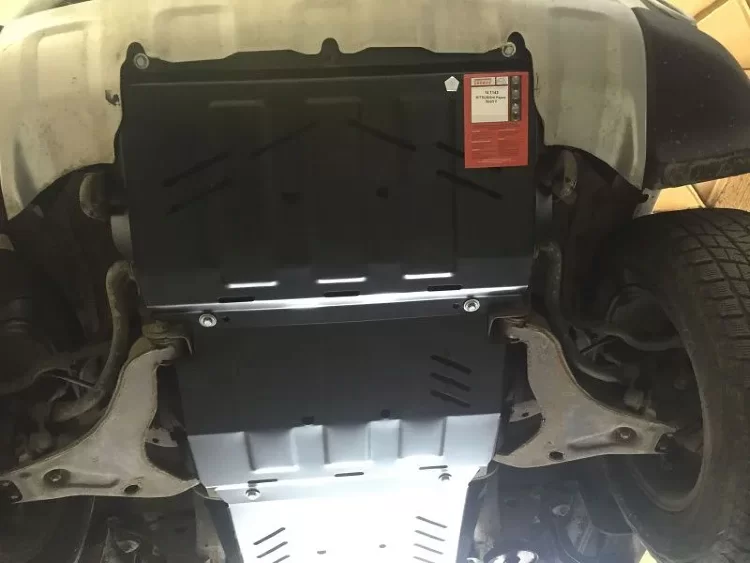 Защита радиатора и картера Mitsubishi L200 двигатель 2.4 ; 2.5TD ; 3.2TD  (2006-2015)  арт: 14.1143 V2