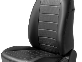 Авточехлы Rival Строчка (зад. спинка 40/60) для сидений Lada Xray Cross хэтчбек 2018-н.в., эко-кожа, черные, SC.6012.1