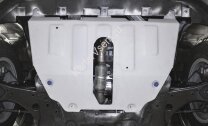 Защита картера и КПП Rival для Jeep Renegade 4WD 2014-2018 2018-н.в., штампованная, алюминий 4 мм, с крепежом, 333.2743.1