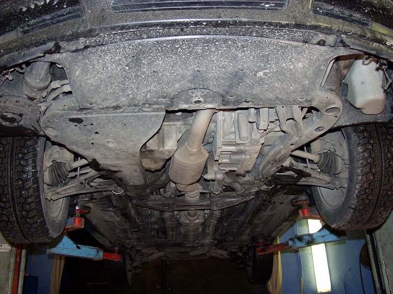 Защита картера и КПП Saab 45055 двигатель 2,0; 2,3; 3,0; 1,9D; 2,2D; 3,0D  (1997-2010)  арт: 20.0245