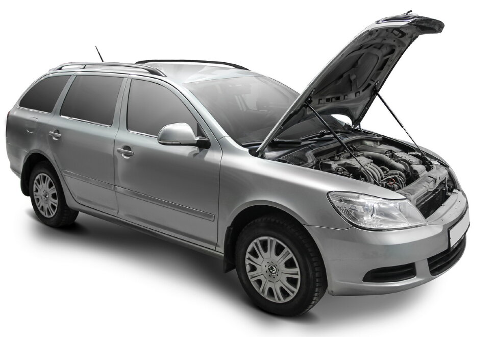 Газовые упоры капота АвтоУпор для Skoda Octavia A5 2004-2013, 2 шт., USKOA5011