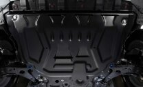 Защита картера и КПП Rival (усиленная) для Ford Kuga II поколение 2013-2019, сталь 1.8 мм, с крепежом, штампованная, 111.1871.1