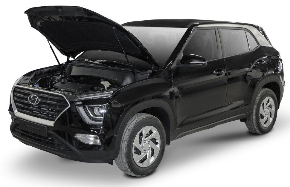 Газовые упоры капота АвтоУпор для Hyundai Creta II 2021-н.в., 2 шт., UHYCRE021