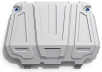 Защита картера и КПП Rival (увеличенная) для Peugeot 4008 2012-2015, штампованная, алюминий 3 мм, с крепежом, 333.4016.3