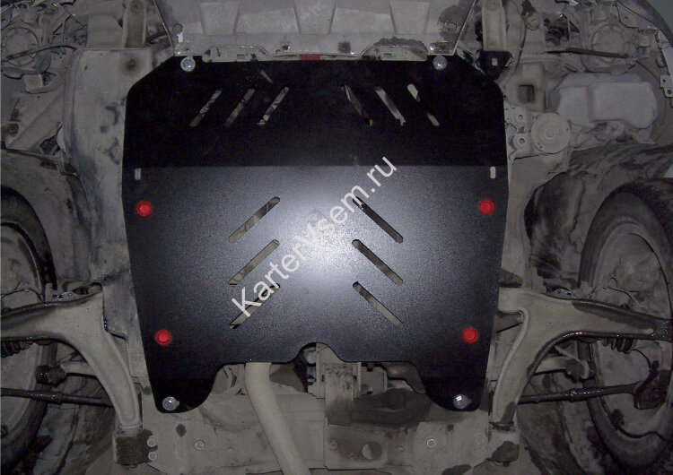 Защита картера и КПП АвтоБроня для Opel Vectra C рестайлинг 2005-2008, сталь 1.8 мм, с крепежом, 111.04204.2