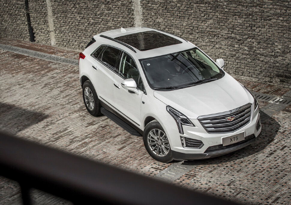 Пороги площадки (подножки) "Premium-Black" Rival для Cadillac XT5 2016-2019 2019-н.в., 193 см, 2 шт., алюминий, A193ALB.0801.1 купить недорого