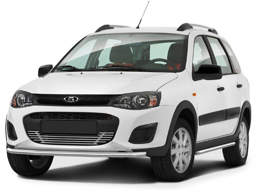 Защита порогов d42 Rival для Lada Kalina Cross 2014-2018, нерж. сталь, 2 шт., R.6006.002 купить недорого