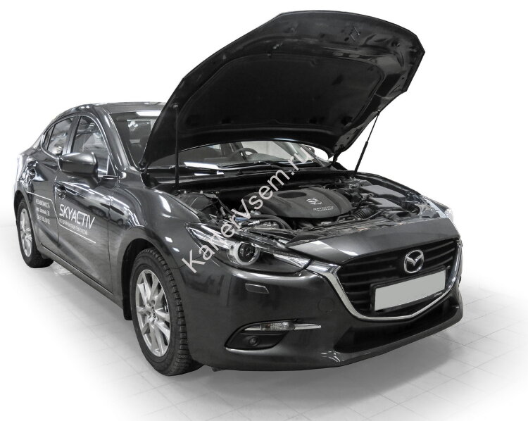 Газовые упоры капота Rival для Mazda 3 BM 2013-2018, 2 шт., A.ST.3802.1