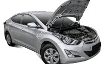 Газовые упоры капота АвтоУпор для Hyundai Elantra V MD рестайлинг 2013-2016, 2 шт., UHYELA011
