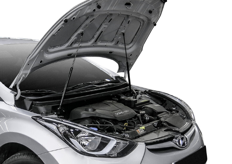 Газовые упоры капота АвтоУпор для Hyundai Elantra V MD рестайлинг 2013-2016, 2 шт., UHYELA011