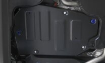 Защита топливного бака Rival для Volkswagen Tiguan II FWD 2016-2020, сталь 1.5 мм, с крепежом, штампованная, 111.5121.1