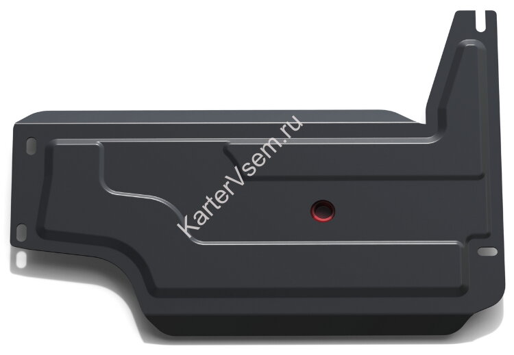 Защита РК АвтоБроня для Lada Niva Travel 2021-н.в., штампованная, сталь 1.8 мм, с крепежом, 111.01011.3
