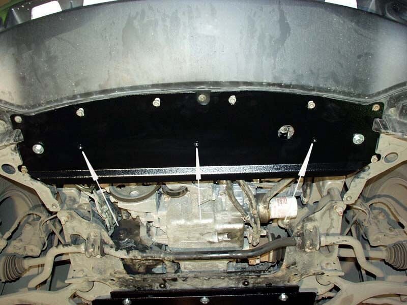 Защита картера и КПП Infiniti FX двигатель 4,5  (2003-2008)  арт: 15.0651