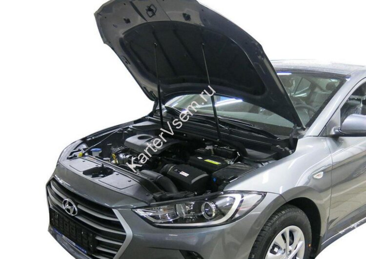 Газовые упоры капота АвтоУпор для Hyundai Elantra VI AD 2016-2019, 2 шт., UHYELA021