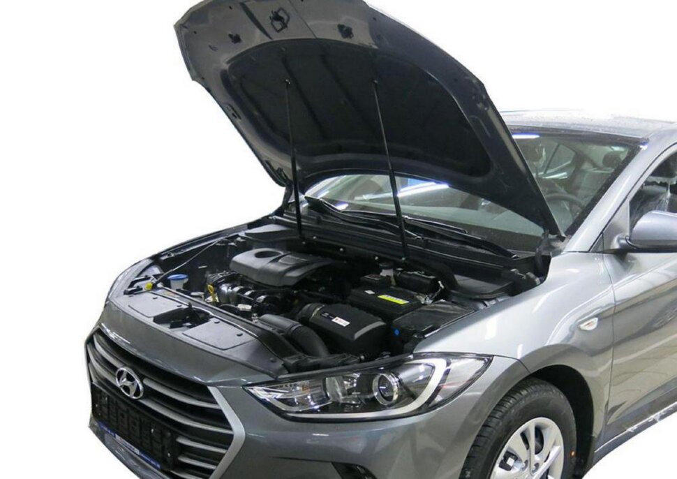 Газовые упоры капота АвтоУпор для Hyundai Elantra VI AD 2016-2019, 2 шт., UHYELA021