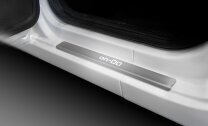 Накладки на пороги AutoMax для Datsun on-DO 2014-2020, нерж. сталь, с надписью, 4 шт., AMDAOND01