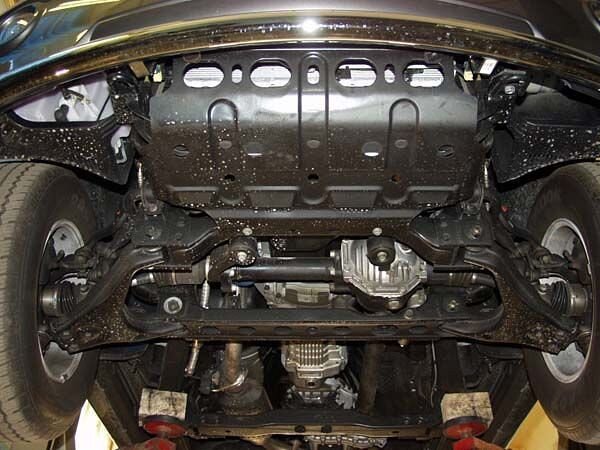 Защита картера Kia Sorento двигатель 2,4; 2,5; 3,5  (2002-2006)  арт: 11.0504