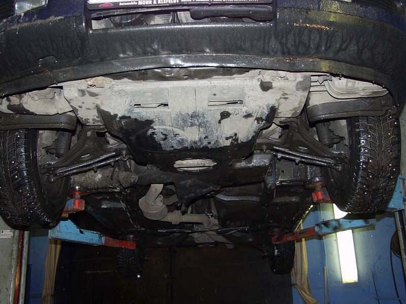 Защита картера Opel Omega двигатель 2,0 — 3,2; 2,0D; 2,2D; 2,5D  (1994-2003)  арт: 16.0189