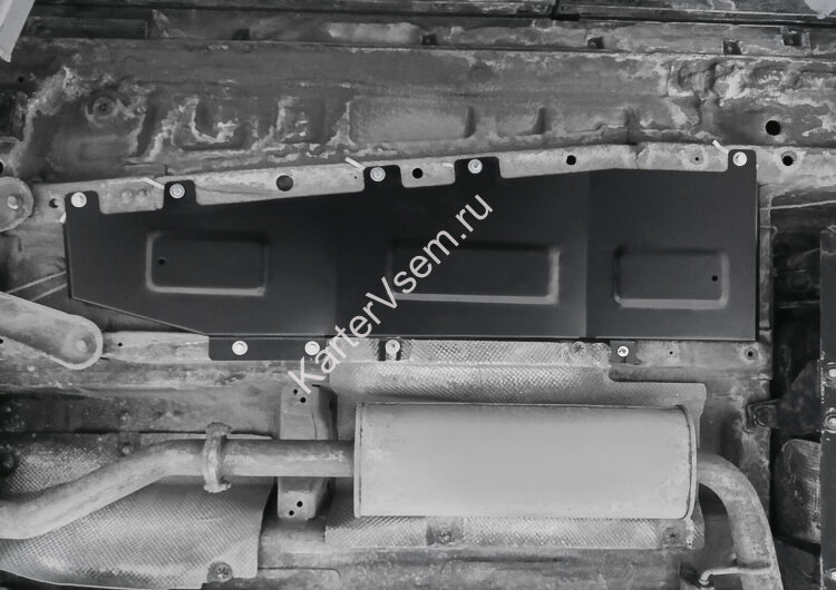 Защита тормозных магистралей АвтоБроня для Chery Tiggo 8 Pro 2021-н.в., сталь 1.5 мм, с крепежом, штампованная, 111.00930.1