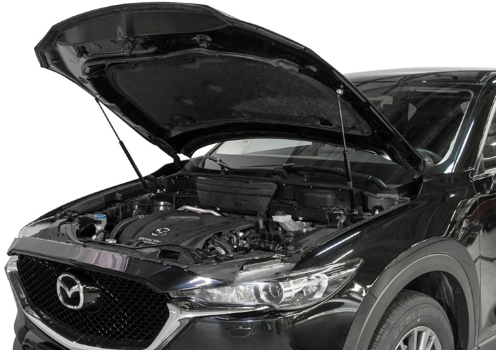 Газовые упоры капота Rival для Mazda CX-5 I, II 2011-2017 2017-н.в., 2 шт., A.ST.3804.1