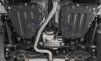 Защита топливного бака Rival для Volkswagen Tiguan II 4WD (вкл. SportLine) 2016-2020, сталь 1.5 мм, 2 части , с крепежом, штампованная, 111.5122.1