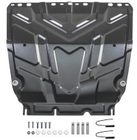 Защита картера и КПП AutoMax для Ford Focus II, III 2005-2019, сталь 1.4 мм, с крепежом, штампованная, AM.1850.1