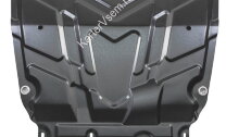 Защита картера и КПП AutoMax для Ford Focus II, III 2005-2019, сталь 1.4 мм, с крепежом, штампованная, AM.1850.1