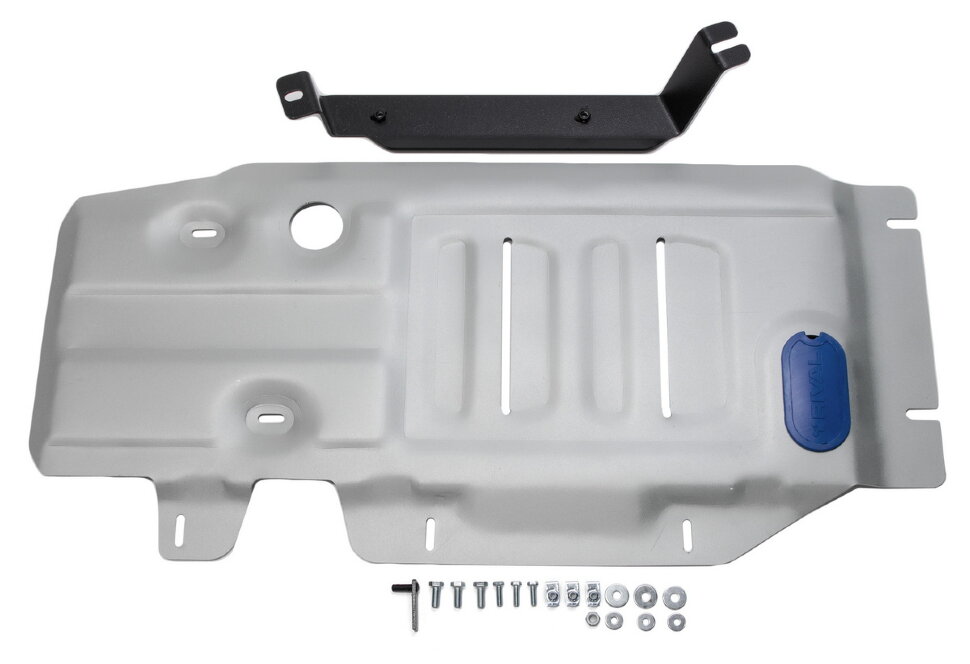Защита КПП и РК Rival для BMW X3 F25 (xDrive20i, xDrive28i) 2010-2017 (устанавл-ся совместно с 333.0506.2), штампованная, алюминий 4 мм, с крепежом, 333.0507.2