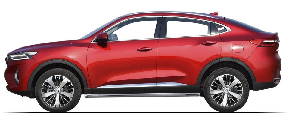 Защита порогов d57 Rival для Haval F7 2019-2022, нерж. сталь, 2 шт., R.9404.003 с доставкой по всей России