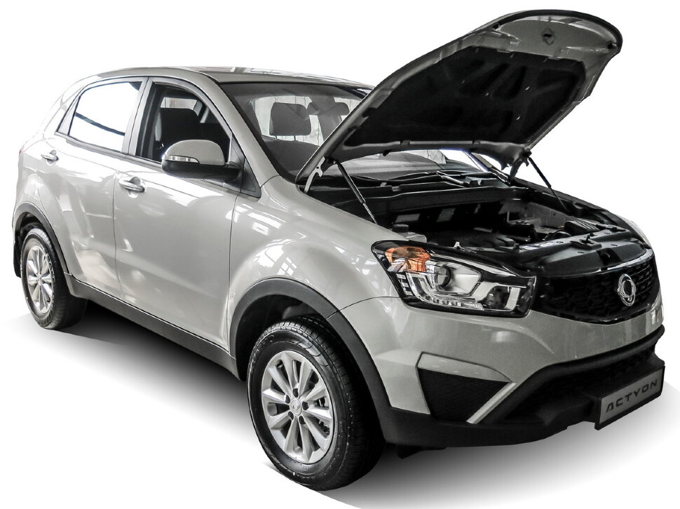 Газовые упоры капота АвтоУпор для SsangYong Actyon II рестайлинг 2013-2021, 2 шт., USSACT012