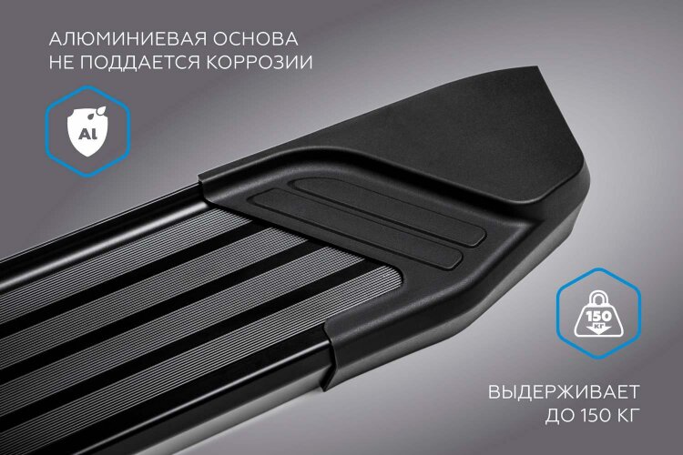 Пороги площадки Geely Coolray I Рестайлинг (2023-н.в.) 2023-н.в. арт.F173ALB.1908.1