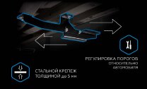 Пороги площадки Geely Coolray I Рестайлинг (2023-н.в.) 2023-н.в. арт.F173ALB.1908.1