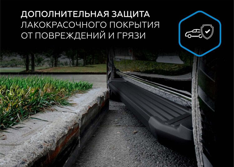 Пороги площадки Geely Coolray I Рестайлинг (2023-н.в.) 2023-н.в. арт.F173ALB.1908.1
