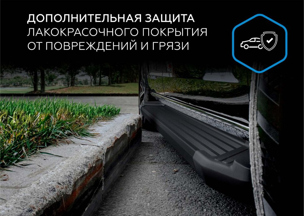 Пороги площадки Geely Coolray I Рестайлинг (2023-н.в.) 2023-н.в. арт.F173ALB.1908.1