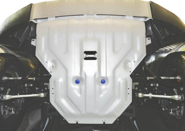Защита картера Rival для BMW X3 F25 (xDrive20i, xDrive28i) 2010-2017, штампованная, алюминий 4 мм, с крепежом, 333.0506.2