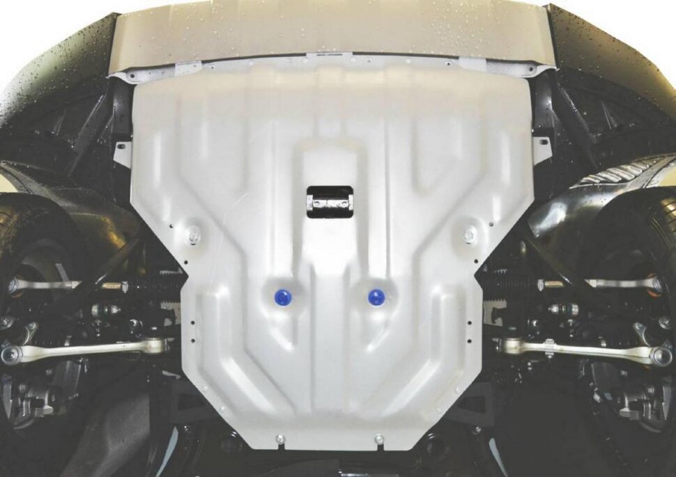 Защита картера Rival для BMW X3 F25 (xDrive20i, xDrive28i) 2010-2017, штампованная, алюминий 4 мм, с крепежом, 333.0506.2