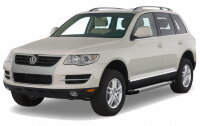 Пороги на автомобиль "Silver" Rival для Volkswagen Touareg I (без пневмоподвески) 2002-2010, 193 см, 2 шт., алюминий, F193AL.5809.1