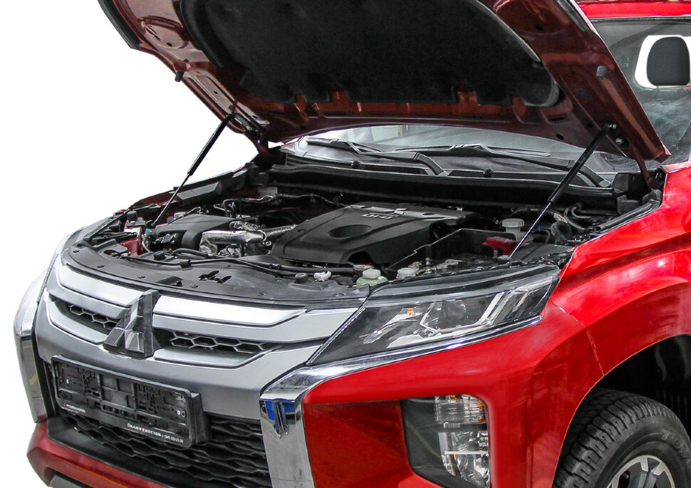 Газовые упоры капота Rival для Mitsubishi L200 V рестайлинг 2018-н.в., 2 шт., A.ST.4012.1