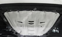Защита картера и КПП Rival (увеличенная) для Lada Vesta CNG седан 2017-н.в., штампованная, алюминий 3 мм, без крепежа, 3.6029.1