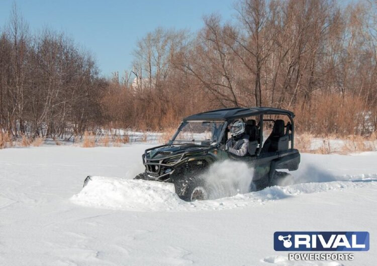 Снегоотвал для квадроцикла с системой быстрого крепления, 137 см (Quick3) (Kawasaki)
