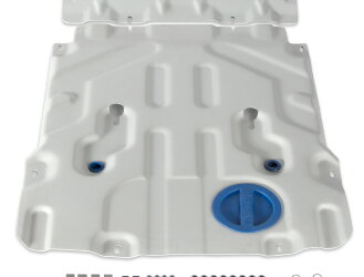 Защита картера Rival для BMW X3 G01 рестайлинг (xDrive 20d) 2021-н.в., штампованная, алюминий 4 мм, с крепежом, 2 части, 333.0531.1
