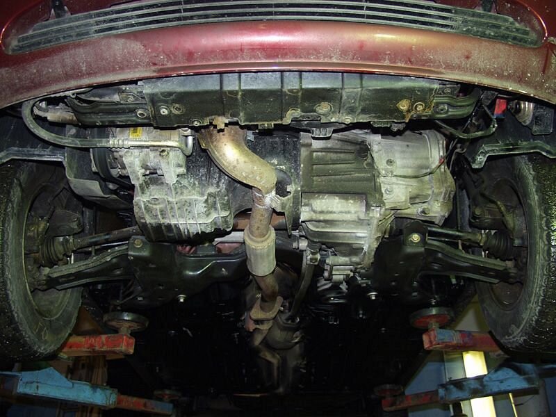 Защита картера и КПП Ford Fiesta двигатель 1,1; 1,3; 1,4; 1,6; 1,8  (1989-2001)  арт: 08.0300